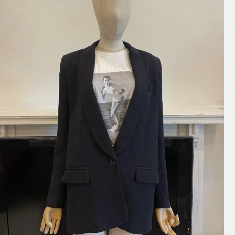 IRO Navy Blazer Size French 38 Medium
